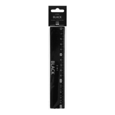 Лінійка пласт. 15см ZiBi 5615 BLACK (20) /ZB.5615/
