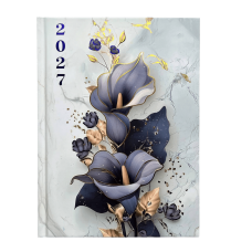 Щоденник датований 2027 BUROMAX А5 NOVEL 2103-07 фіолетовий (друкована обкл.) /BM.2103-07/