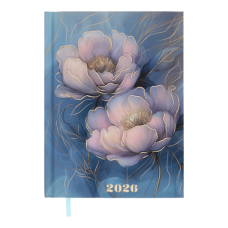 Щоденник датований 2026 BUROMAX А5 NOVEL 2103-14 блакитний (друкована обкл.) /BM.2103-14/