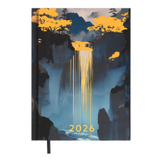 Щоденник датований 2026 BUROMAX А5 FILLING 2162-54 кобальтовий (друкована обкл.) /BM.2162-54/
