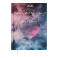 Щоденник датований 2026 BUROMAX А5 ROMANTIC 2170-17 аквамарин (друкована обкл.) /BM.2170-17/