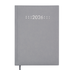 Щоденник датований 2026 BUROMAX А5 CLASSIC 21121-09 сірий /BM.21121-09/