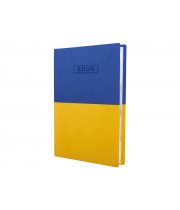 Щоденник датований 2026 OPTIMA А5 Vivella 26115-98 жовто-блакитний /O26115-98/