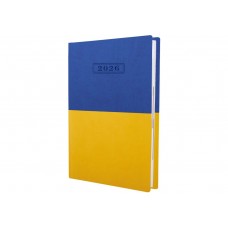 Щоденник датований 2026 OPTIMA А5 Vivella 26115-98 жовто-блакитний /O26115-98/