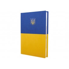 Щоденник датований 2026 OPTIMA А5 Vivella 26115-99 жовто-блакитний "Герб" /O26115-99/