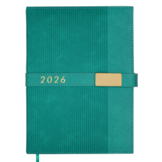 Щоденник датований 2026 BUROMAX А5 LEROY 21145-06 бірюзовий /BM.21145-06/