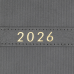 Щоденник датований 2026 BUROMAX А5 LEROY 21145-09 сірий /BM.21145-09/