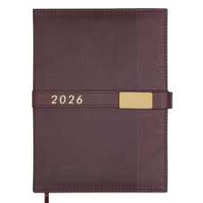 Щоденник датований 2026 BUROMAX А5 LEROY 21145-25 коричневий /BM.21145-25/