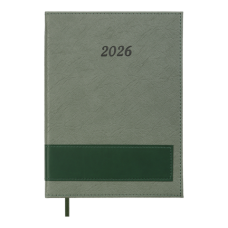 Щоденник датований 2026 BUROMAX А5 PRESTIGE 21147-04 зелений /BM.21147-04/