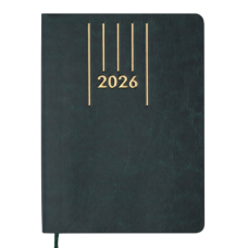Щоденник датований 2026 BUROMAX А5 MEMORY 21151-04 зелений /BM.21151-04/