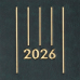Щоденник датований 2026 BUROMAX А5 MEMORY 21151-04 зелений /BM.21151-04/