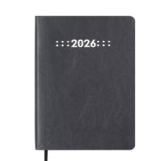 Щоденник датований 2026 BUROMAX А5 MEMORY 21151-09 сірий /BM.21151-09/