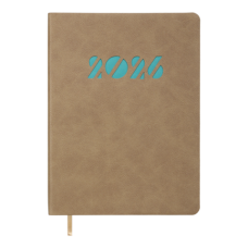 Щоденник датований 2026 BUROMAX А5 INVISIBLE 21154-28 бежевий /BM.21154-28/