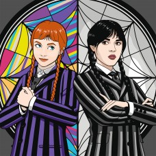 Картина за номерами ТМ SANTI Венздей Нав'язлива Дивіна 40х40 см