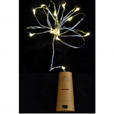 Гірлянда світлодіодна Yes! Fun LED "Сork light for bottle", 15 ламп, молочно-біла, 1,60 м