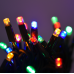 Електрогірлянда Novogod'ko вулична, 65 LED, IP65, різнокольорова, зелений провід, 12,25 м,