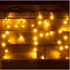 Електрогірлянда Novogod'ko вулична Бахрома, 150 LED, IP65, біл. тепл., чорний провід, 5,5