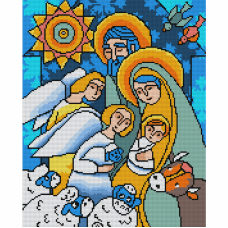 Алмазна мозаїка SANTI Різдво 40*50см на підрамнику ©mosyakart