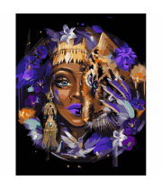 Картина по номерам SANTI Африканская красота метал. краски ©maryzueva_art  40*50 см