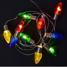 Гірлянда LED Yes! Fun на мідному дроті Шишки 10 LED тепло-біла 1,65 м на батарейках