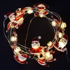 Гірлянда LED Yes! Fun на мідному дроті Санта 20 LED тепло-біла 2,2 м на батарейках