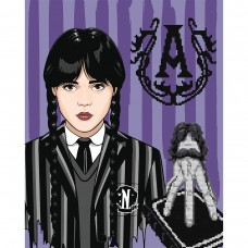 Картина за номерами з алмазною мозаїкою SANTI Венздей Готичний дует 40х50 см