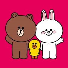 Картина за номерами SANTI Лайн Френдс Браун Саллі та Коні 25*25см полотно кольорове