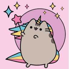 Картина по номерам SANTI Пушин Волшебный единорог 25*25см цветной холст