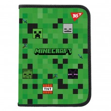 Папка для зошитів YES 492332 Minecraft A4, на блискавці пластикова, з кишенею /492332/