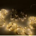 Електрогір. штора Novogod'ko на мідн.дроті, 200 LED, тепл.біл., 2*2 м, стат.св.