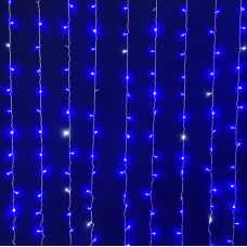 Електрогір. штора Novogod'ko, 272 LED, синій, 3*2,6 м, мерехтіння