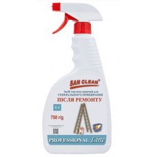 Засіб миючий San Clean 750мл Для генерального прибирання після ремонту, універсальний (курок) (12)