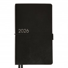 Щоденник датований 2026 Leo Planner 12х20см Glory 252632 чорний /252632/