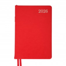 Щоденник датований 2026 Leo Planner А5 City 252666 червоний /252666/