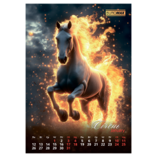 Календар настінний перек. BUROMAX 210600, А3 (на пружині) Symbol of the year 2026р. (10) /BM.210600/