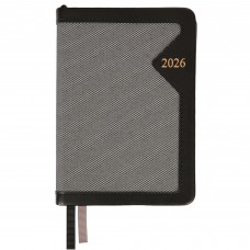 Щоденник датований 2026 Leo Planner А6 Bruno 252704 сіро-чорний /252704/