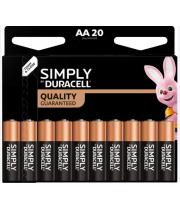 Батарейка DURACELL АА LR6/MN1500 Simply Quality 20шт/упак (ціна за уп) карт.уп.