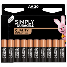 Батарейка DURACELL АА LR6/MN1500 Simply Quality 20шт/упак (ціна за уп) карт.уп.