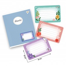 Наліпки YES 955536 Квіти, для зошитів (8шт) /955536/