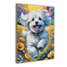 Картина за номерами з алмазною мозаїкою SANTI Пухнаста радість, 40*50см