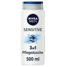 Гель д/душу Nivea 500мл чол. Sensitive 3в1