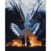 Картина за номерами SANTI 4 крило Вершники драконів 40х50 см