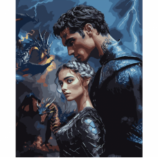 Картина за номерами SANTI 4 крило Вайолет та Ксейден 40х50 см