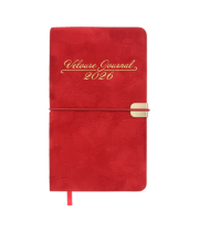 Щотижневик датований 2027 BUROMAX кишеньковий VELOUR 2891-05 червоний (85*153мм) /BM.2891-05/