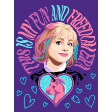 Картина за номерами SANTI Венздей Ера свободи та задоволення 30x40см