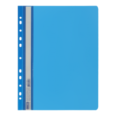 Швидкозшивач А4 BUROMAX 3316-03 з перфор. темно-синій (12) /BM.3316-03/