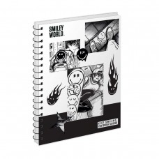 Блокнот YES А5 на спір. тв. пал. 80арк. Smiley World Keep smiling 152269 /152269/