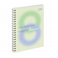 Блокнот YES А5 на спір. тв. пал. 80арк. Aura 152281 (клітинка) /152281/