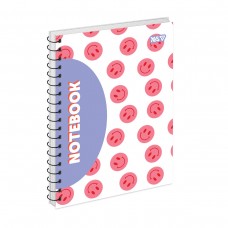Блокнот YES А5 на спір. тв. пал. 80арк. Smiley and Flowers 152294 /152294/