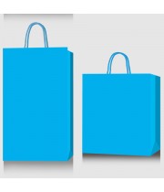 Пакет подарунковий BUROMAX 2000141-14 блакитний, паперовий (з великим дном) (28*42*28см) (12) /BM.2000141-14/